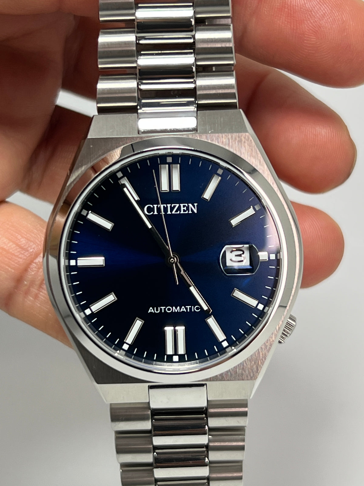 Reloj Citizen Automatic NJ0150-81L Tsuyosa Sapphire Azul 40mm [Segunda Mano]