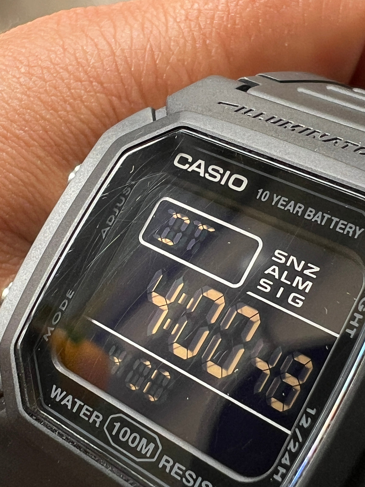Reloj Casio Vintage W-800H-1BV Negro Pantalla Negativa [Segunda Mano]