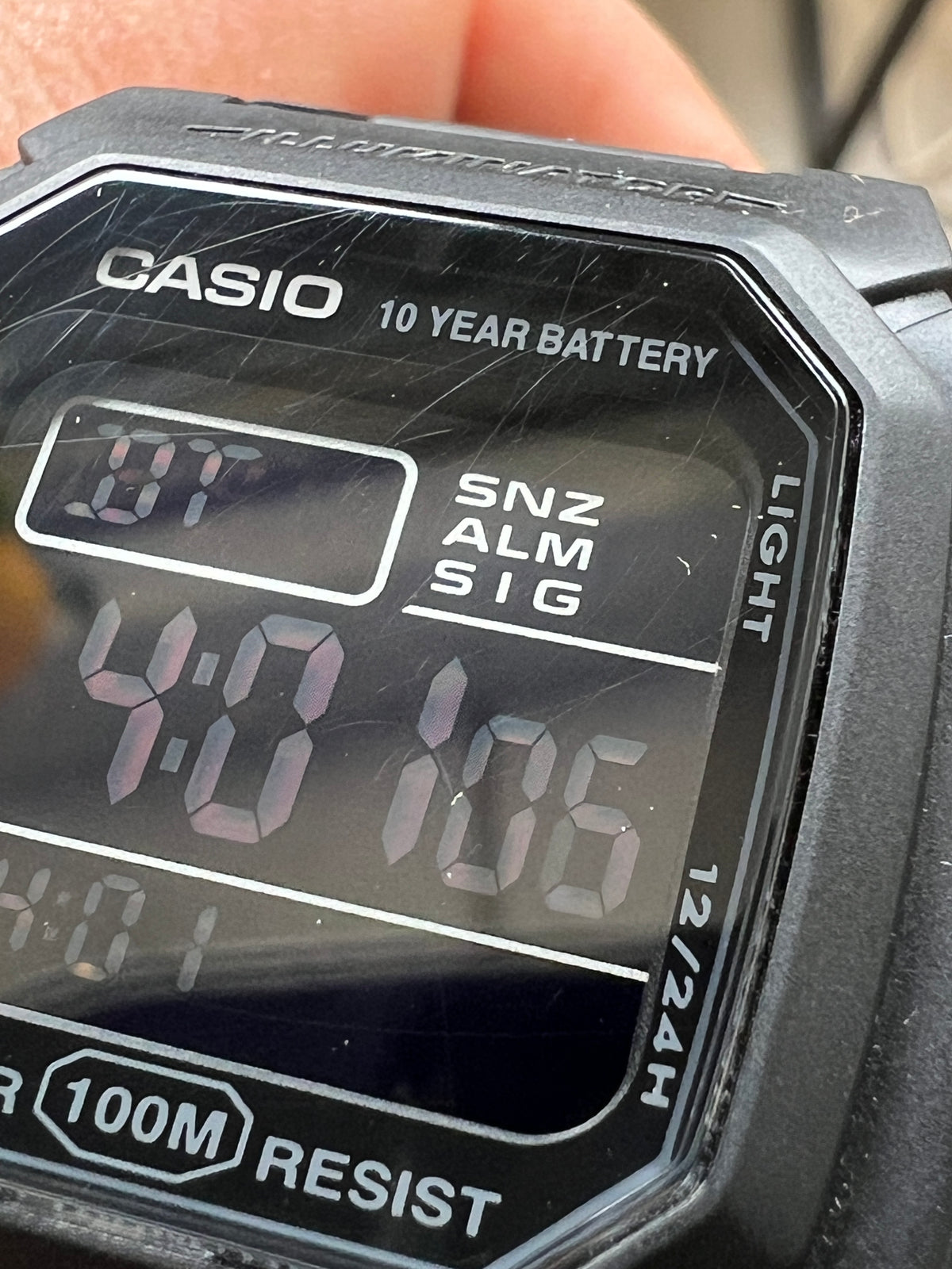 Reloj Casio Vintage W-800H-1BV Negro Pantalla Negativa [Segunda Mano]