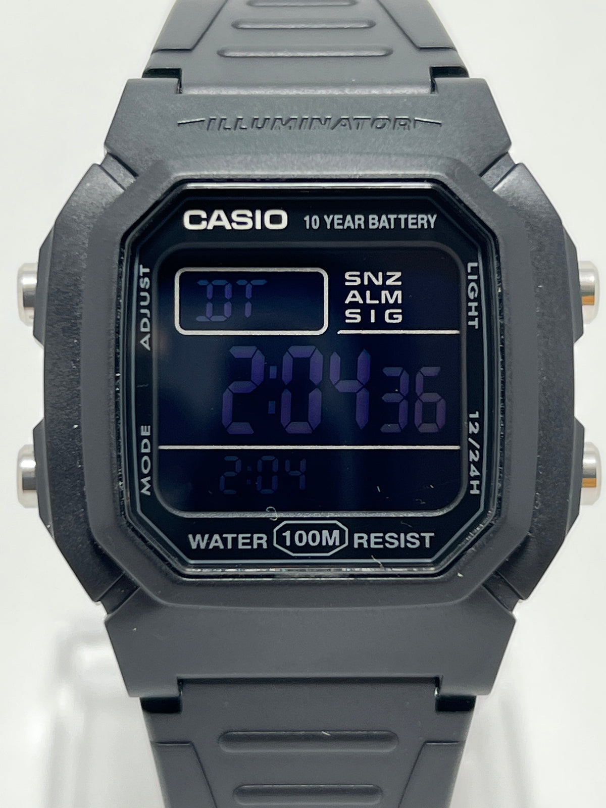 Reloj Casio Vintage W-800H-1BV Negro Pantalla Negativa [Segunda Mano]
