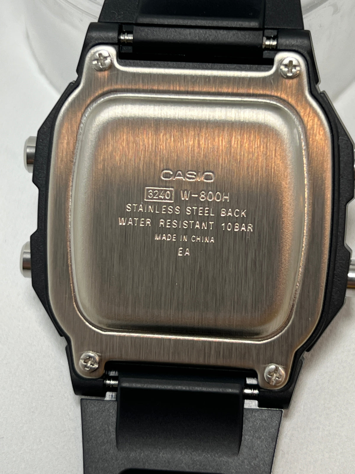 Reloj Casio Vintage W-800H-1BV Negro Pantalla Negativa [Segunda Mano]