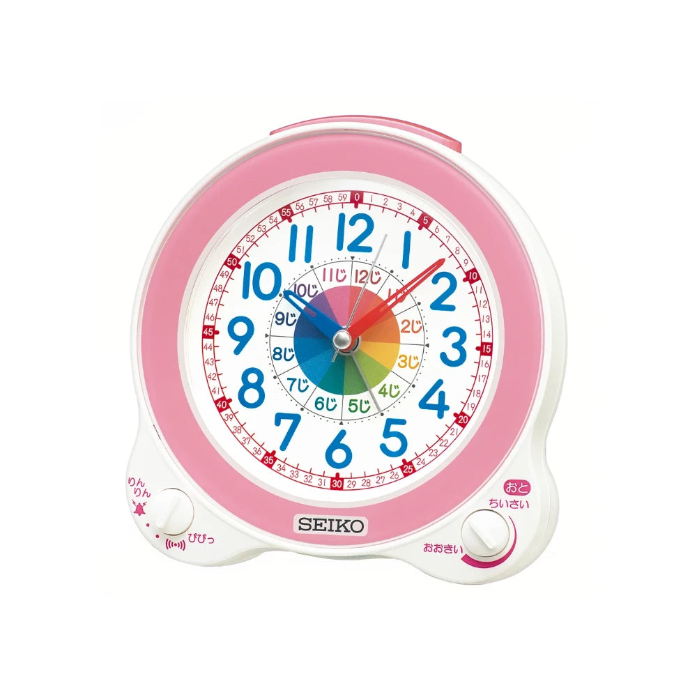 Reloj Seiko Clocks de Escritorio KR524P Educativo JDM Rosado