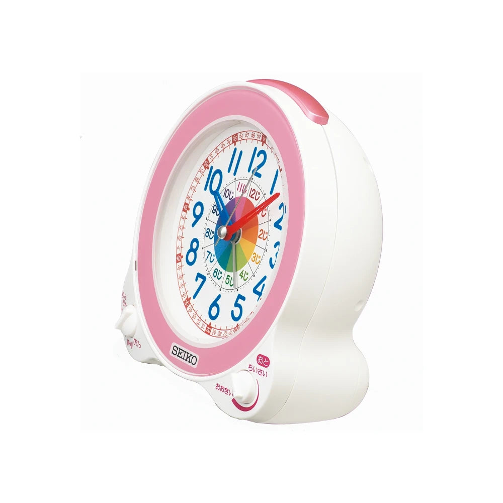 Reloj Seiko Clocks de Escritorio KR524P Educativo JDM Rosado