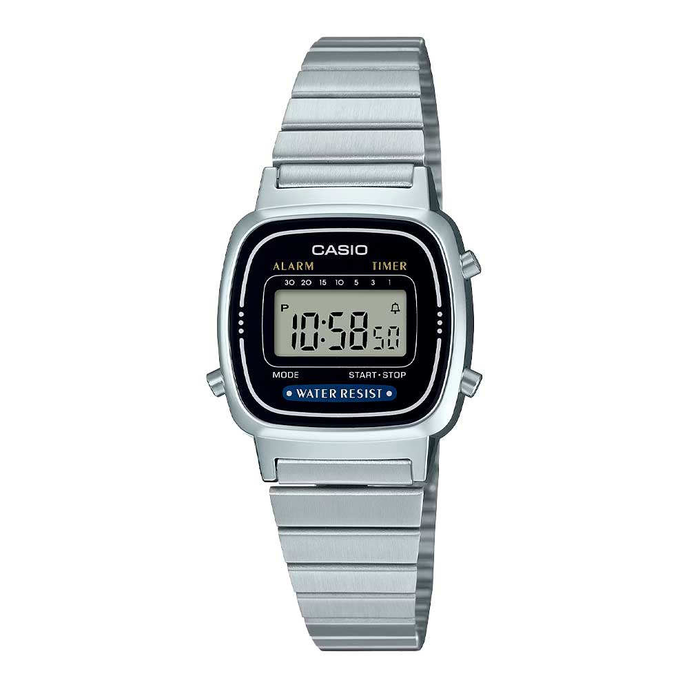 Reloj Casio Vintage LA670WA-1A2JF Plateado Mini JDM