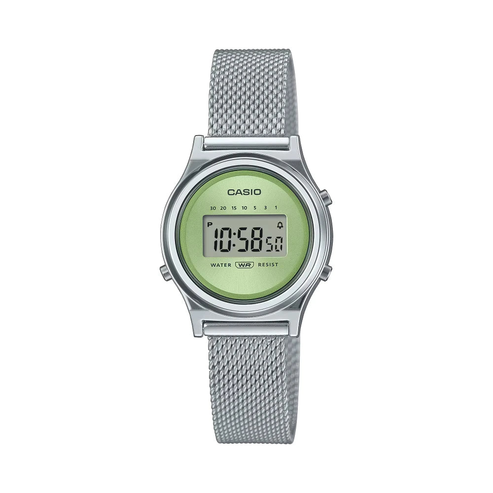 Reloj Casio Vintage LA700WEM-3A Verde Correa Milanese