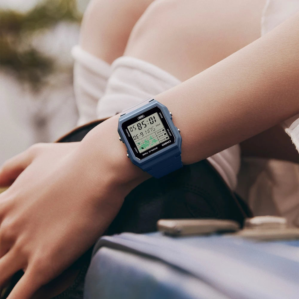 Reloj Casio Vintage LF-30W-2A World Time Azul