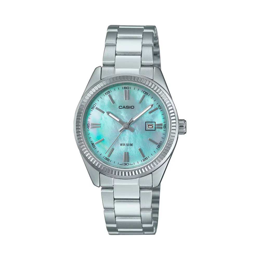 Reloj Casio Análogo LTP-1302DS-2AV Celeste Mini