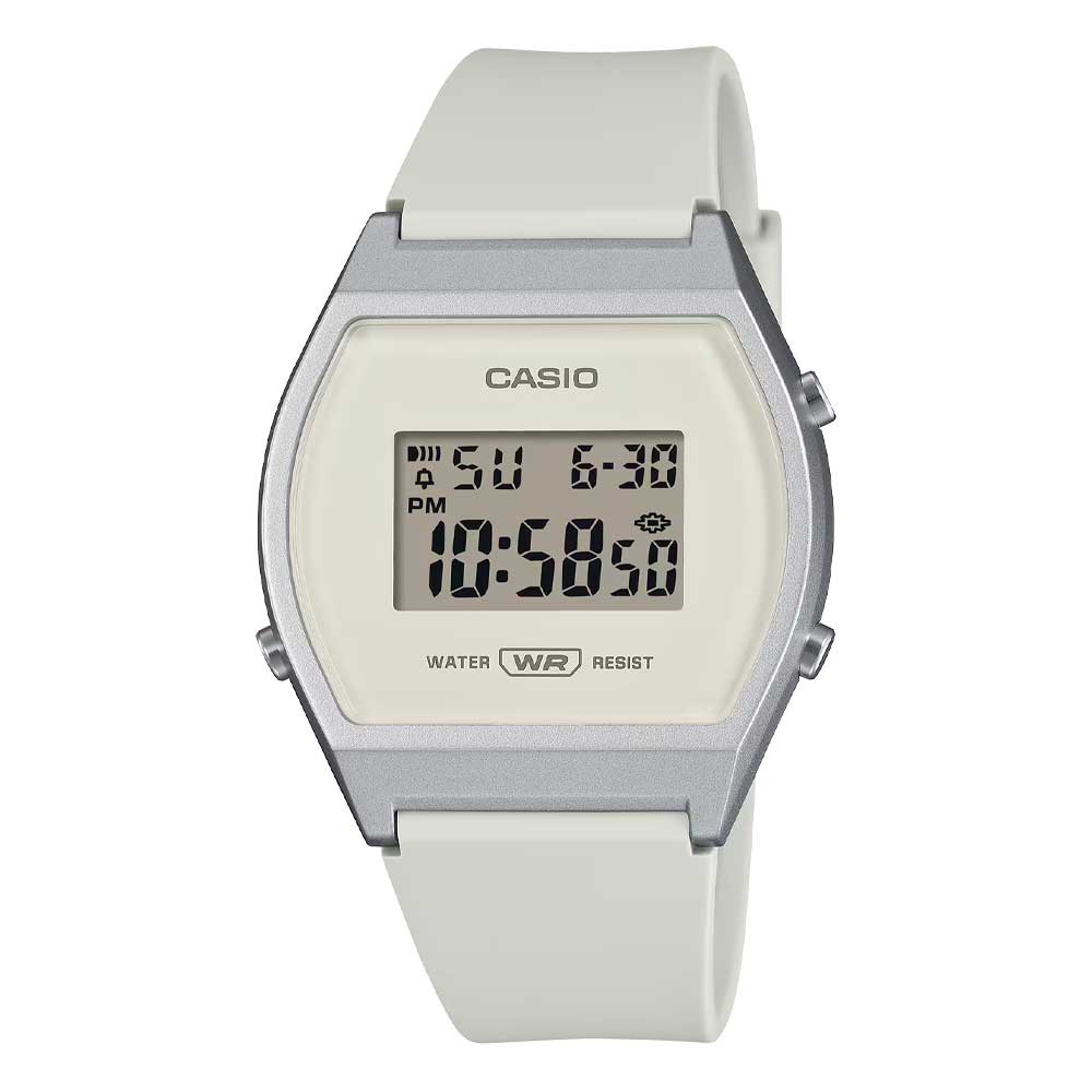 Reloj Casio Vintage LW-204-7A Blanco Digital