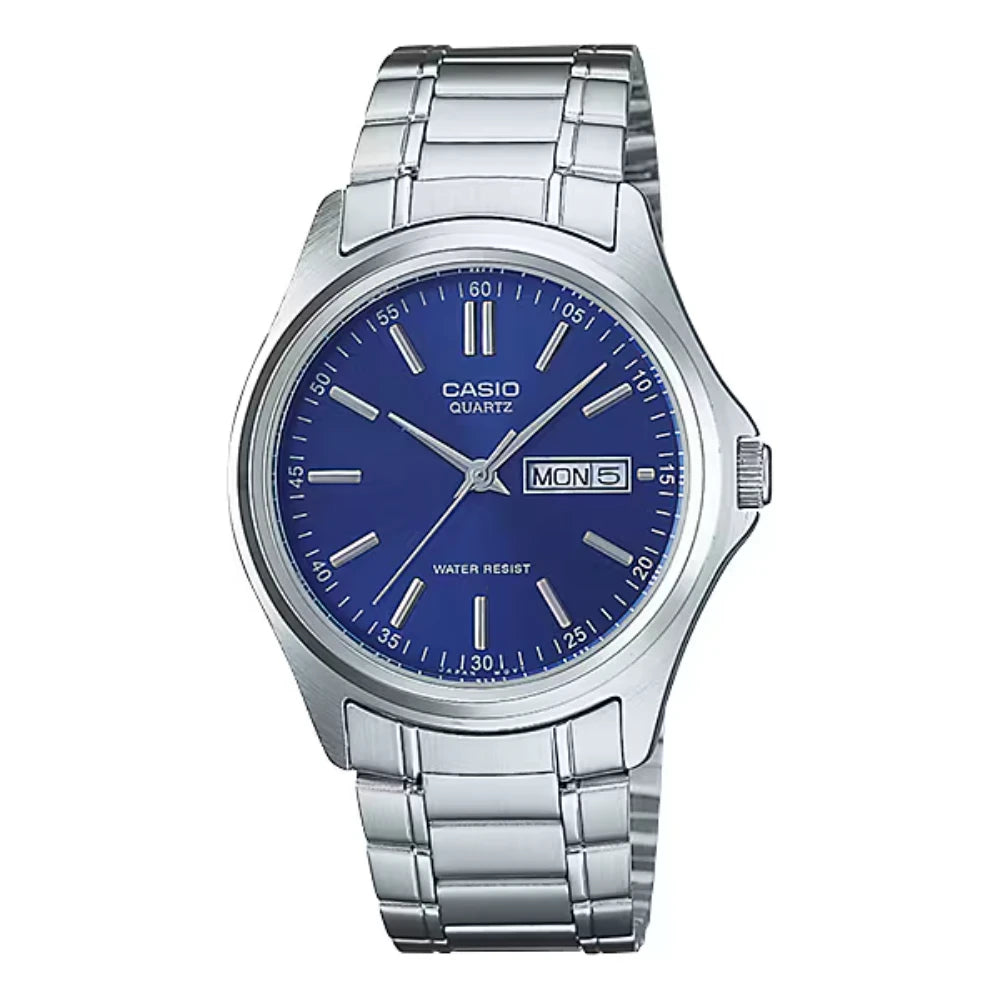Reloj Casio Análogo MTP-1239D-2A Day Date Azul