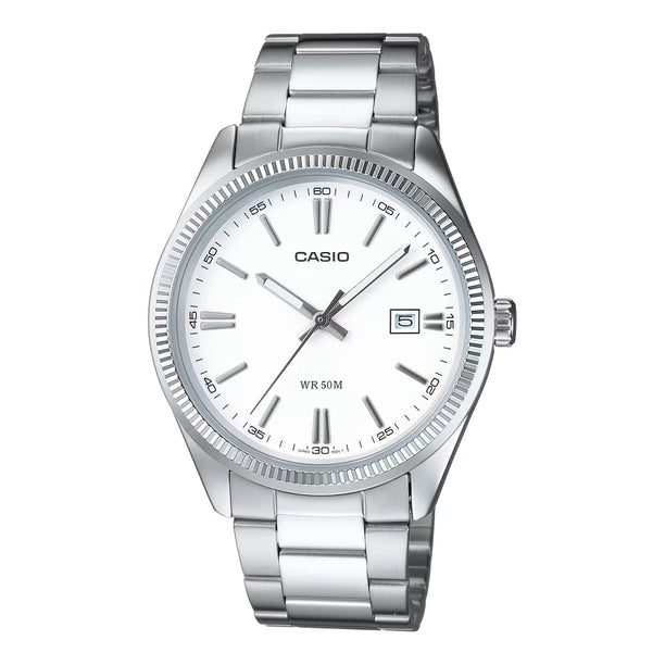 Reloj Casio Análogo MTP-1302PD-7A1V Plateado 38,5mm