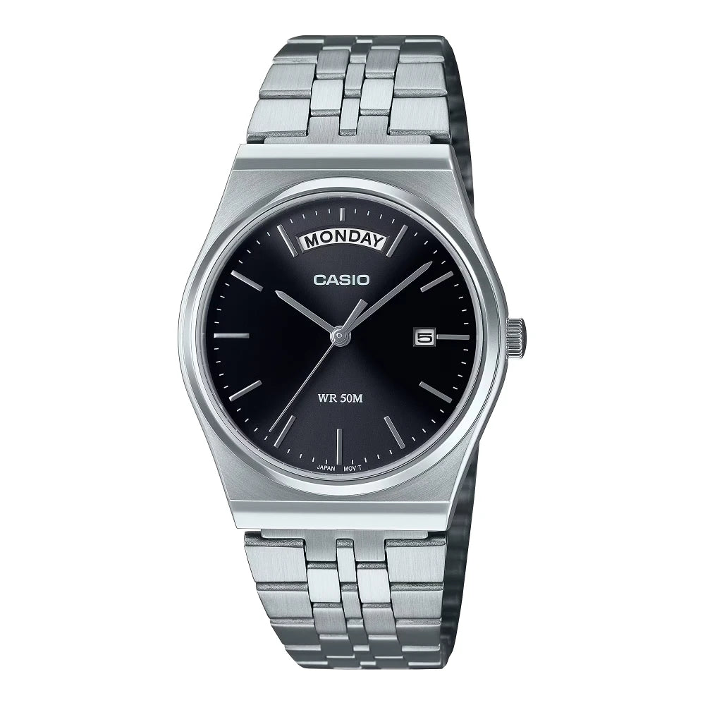 Reloj Casio Análogo  MTP-B146D-1A Calendario Superior Negro