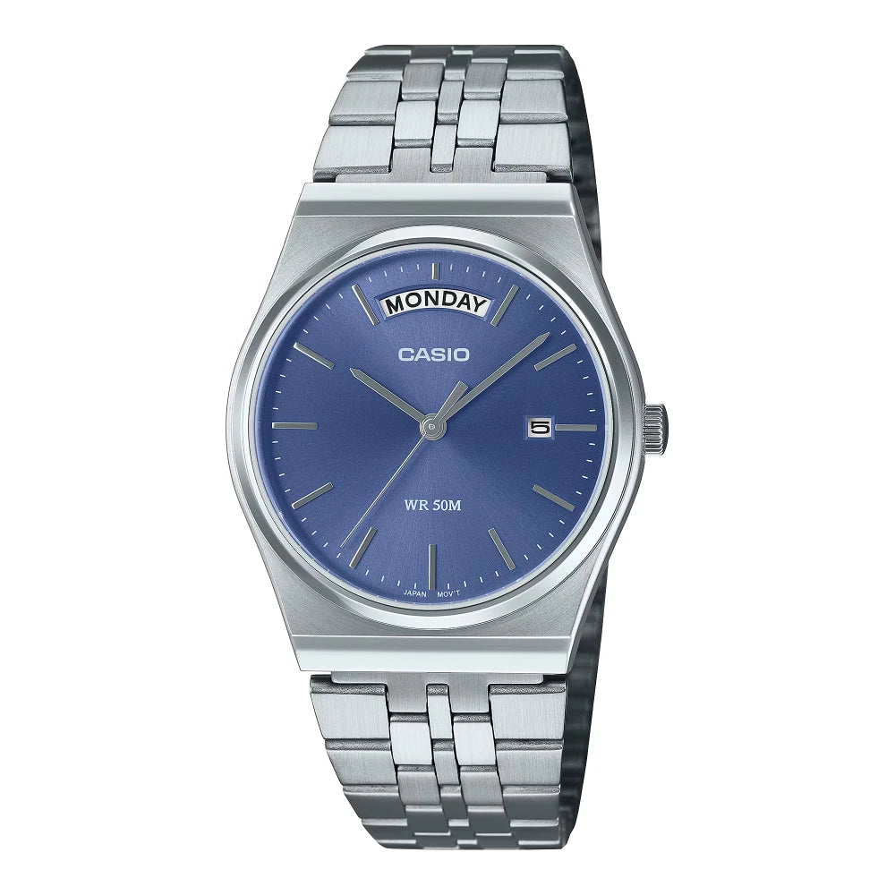 Reloj Casio Análogo MTP-B146D-2A Calendario Superior Azul