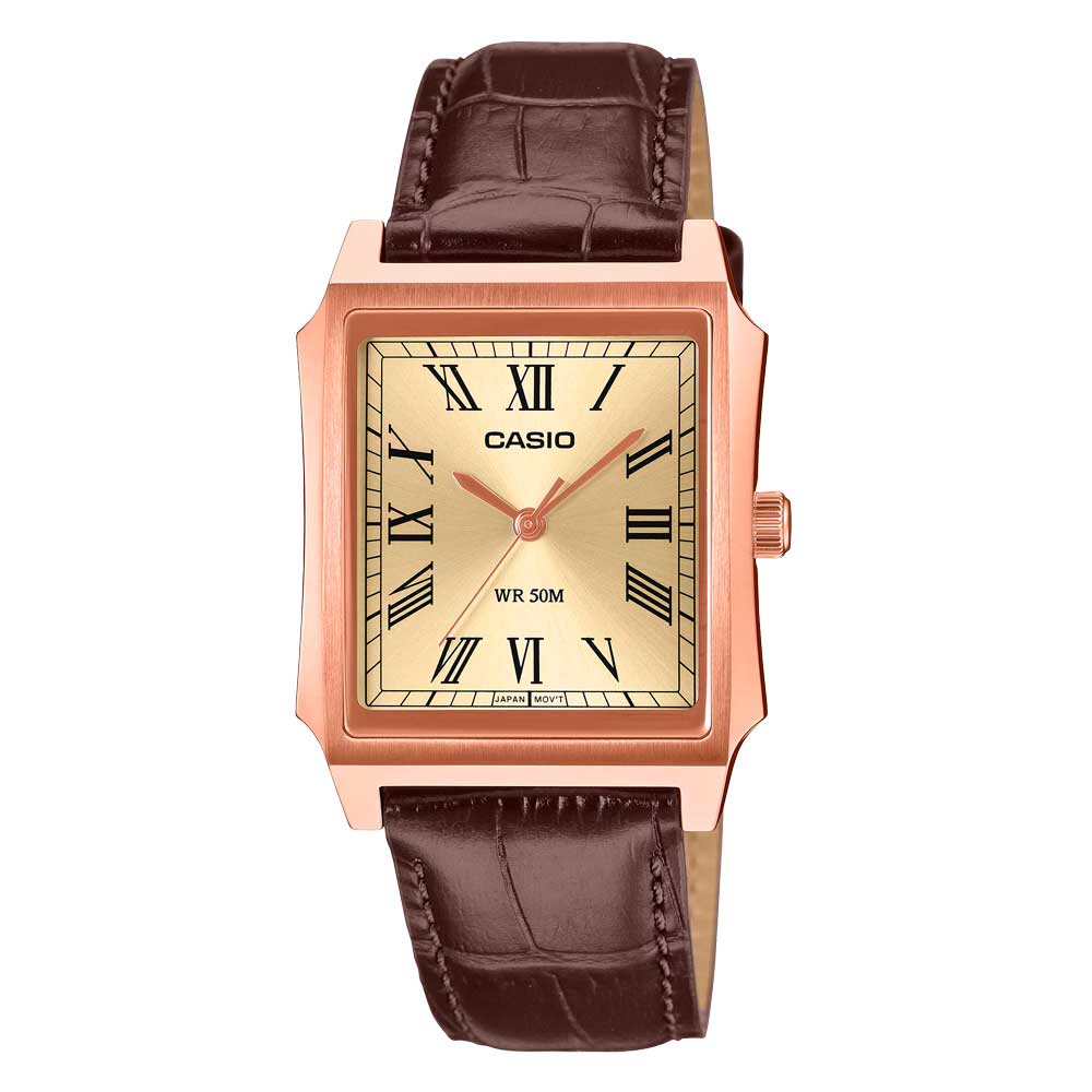Reloj Casio Tank Análogo MTP-B190RGL-9BV Caja Acero
