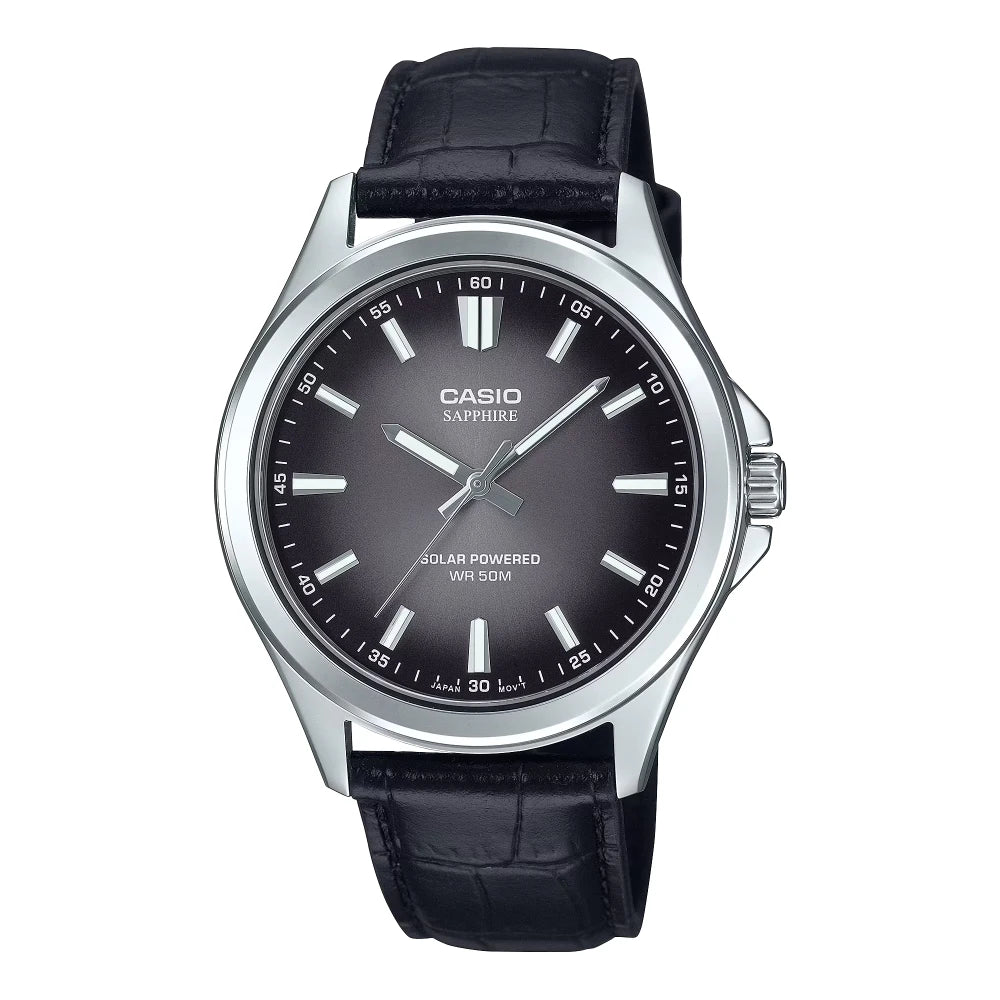 Reloj Casio Sapphire MTS-RS100L-1A Negro Tough Solar Acero 41,7mm