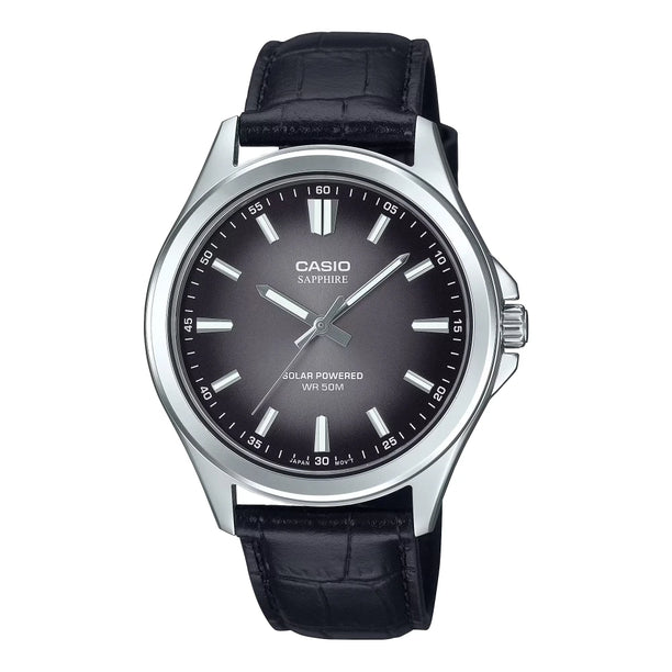 Reloj Casio Sapphire MTS-RS100L-1A Negro Tough Solar Acero 41,7mm