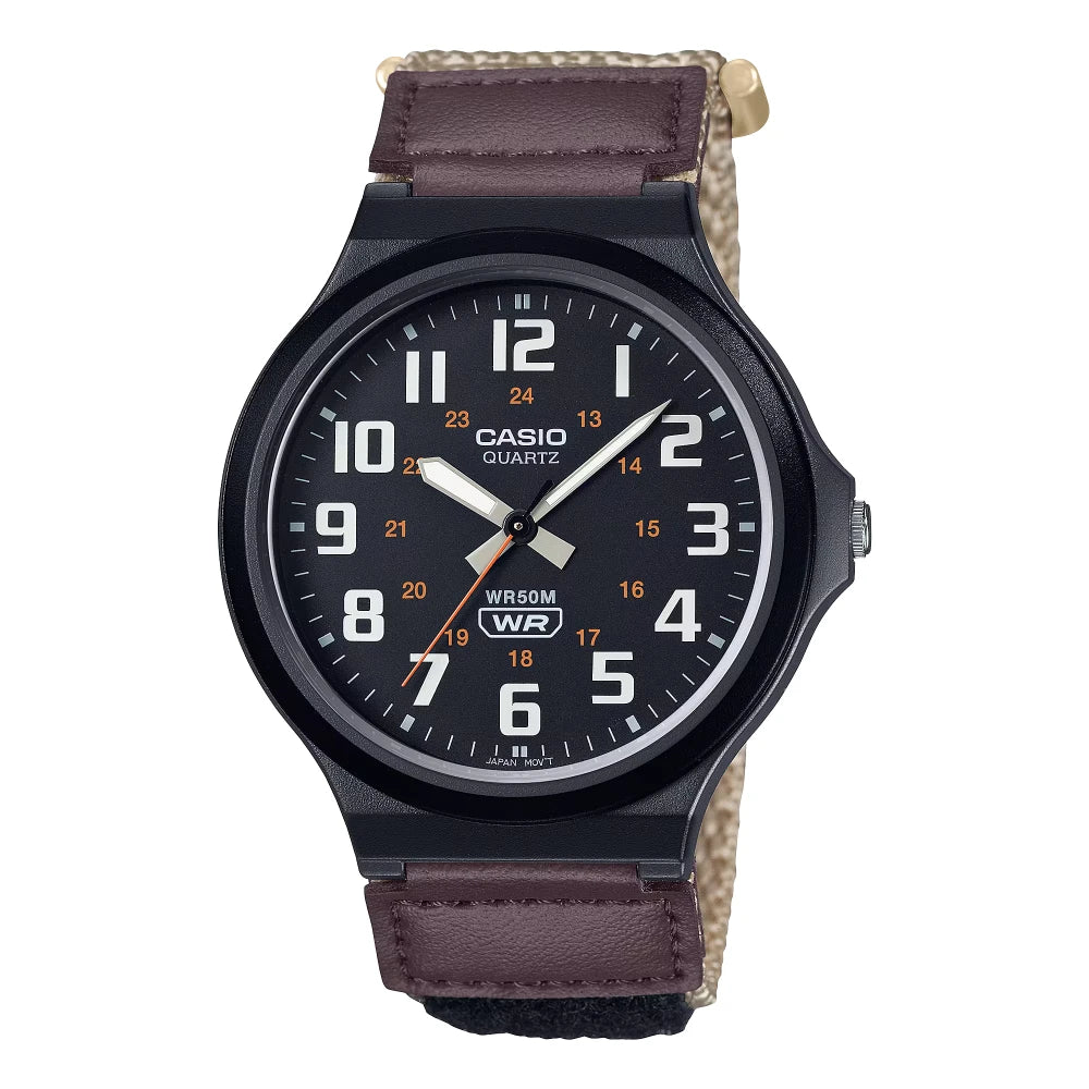 Reloj Casio Análogo MW-240B-5BV Field Correa Nato