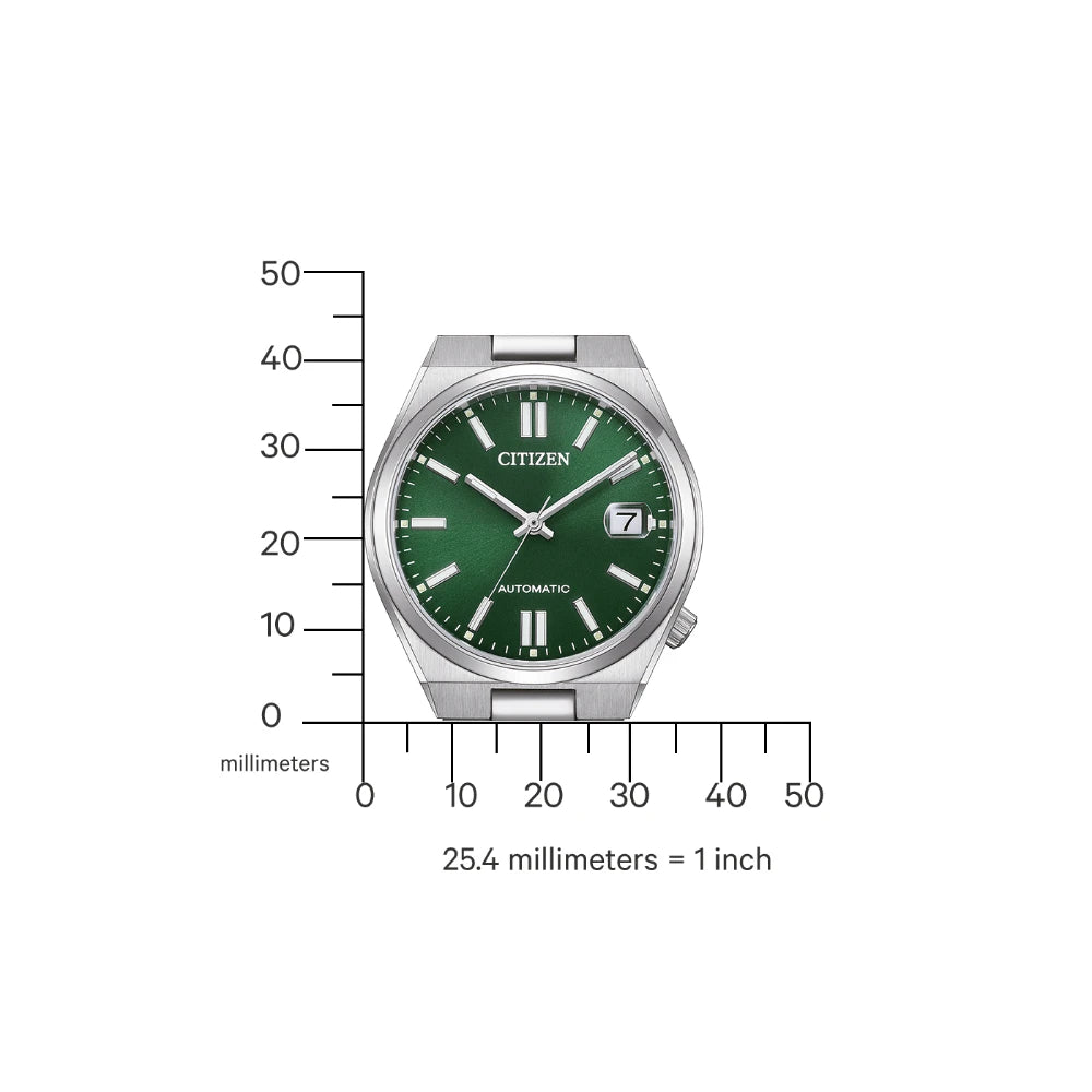 Reloj Citizen Automatic  NJ0200-50X Tsuyosa Sapphire Verde 37mm