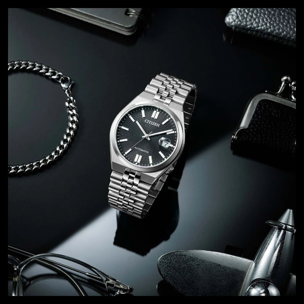 Reloj Citizen Automatic NK0020-55E Tsuyosa 60 Sapphire Negro 40mm