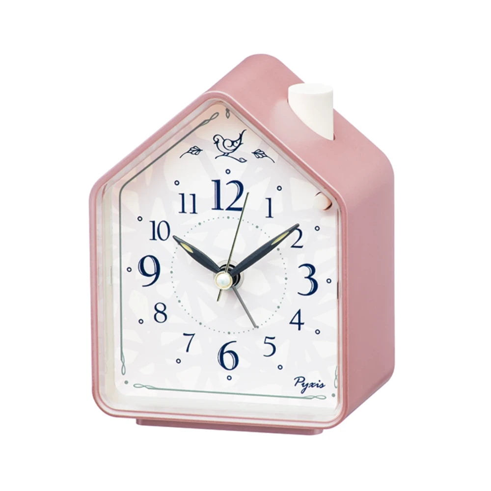 Reloj Seiko Clocks Análogo NR452P Despertador Canto de Pajaros Rosado