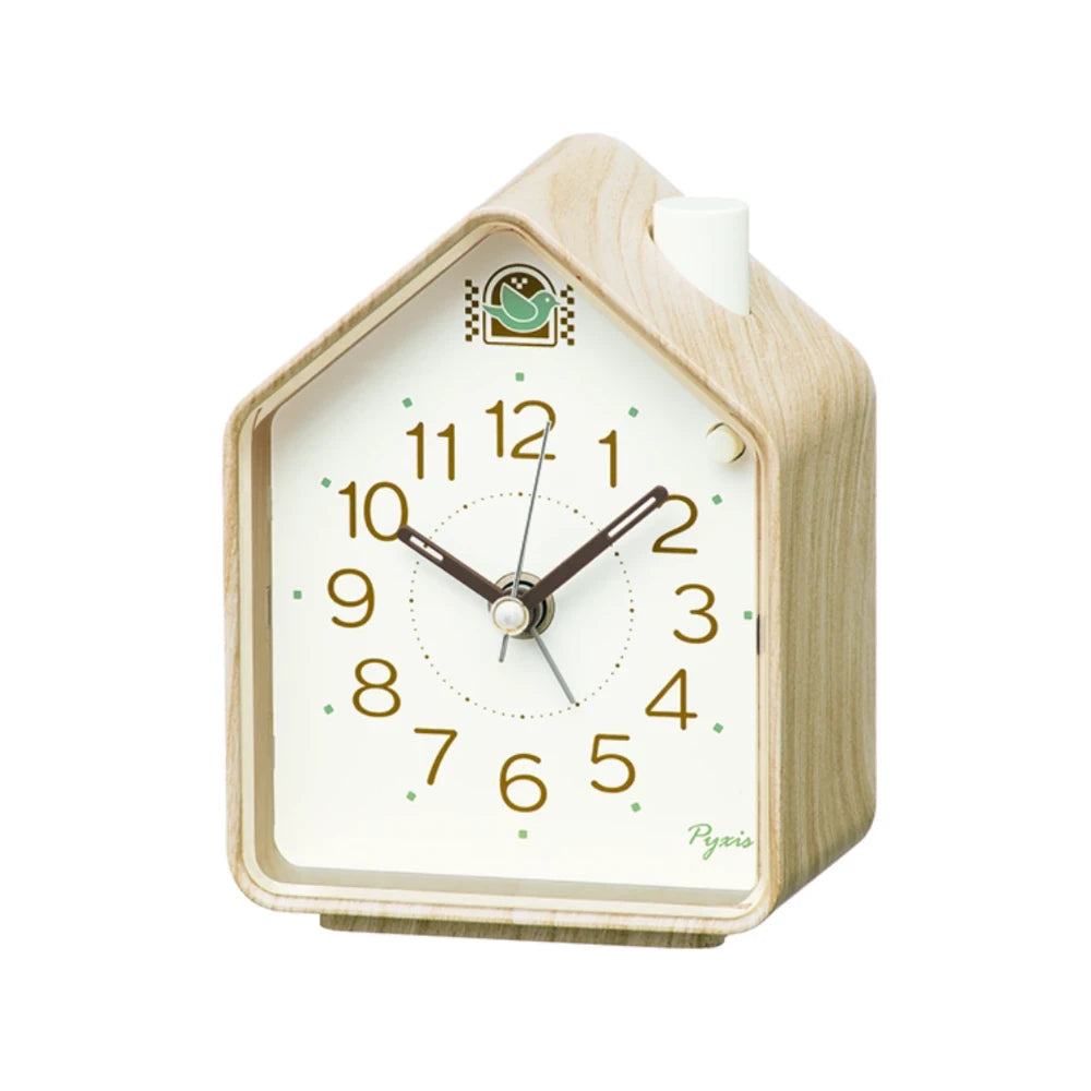 Reloj Seiko Clocks Análogo NR453A Despertador Canto de Pajaros Café