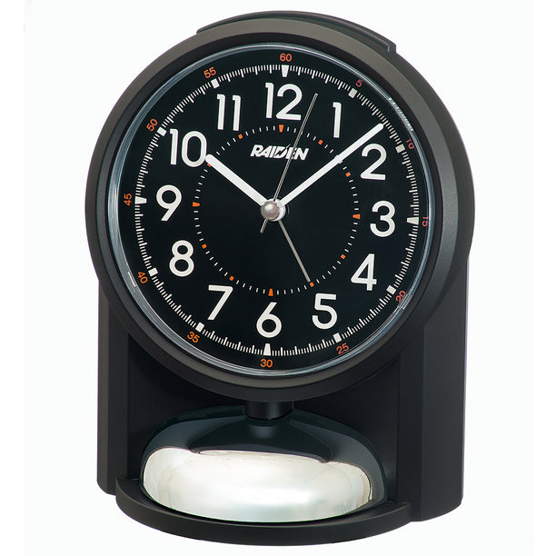 Reloj Raiden by Seiko Clocks Análogo NR454K Alarma Fuerte Negro