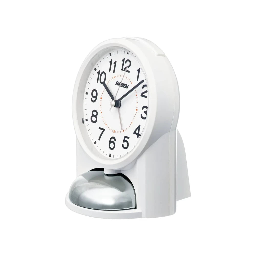 Reloj Raiden by Seiko Clocks Análogo NR454W Alarma Fuerte Blanco