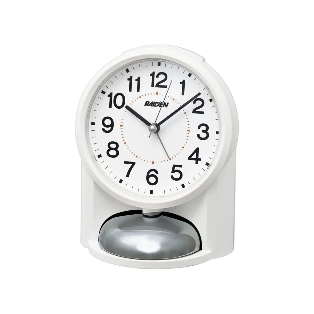 Reloj Raiden by Seiko Clocks Análogo NR454W Alarma Fuerte Blanco