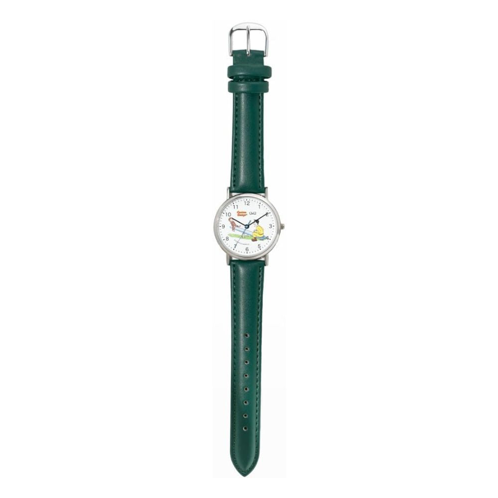 Reloj Q&Q JDM Q93B-500PK Curious George Verde 35 mm