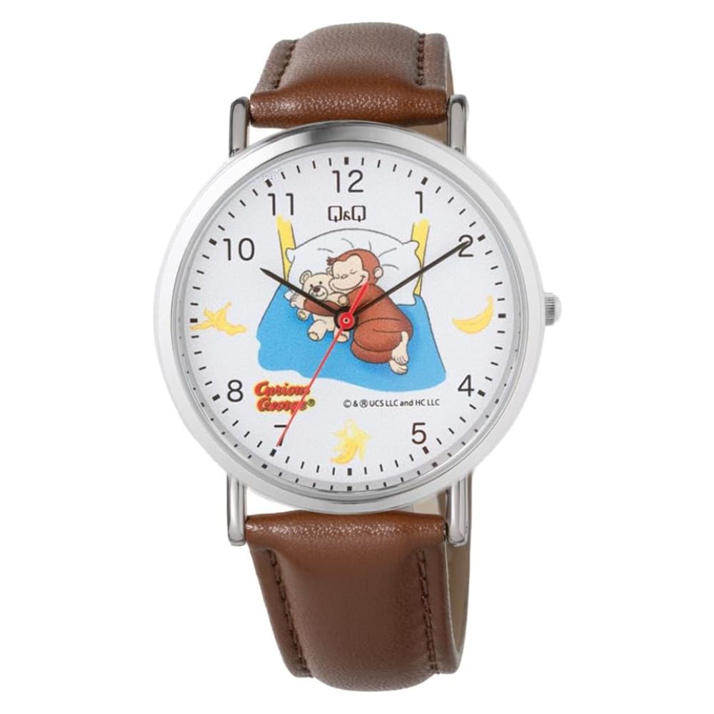 Reloj Q&Q JDM Q93B-501PK Curious George Café 35 mm