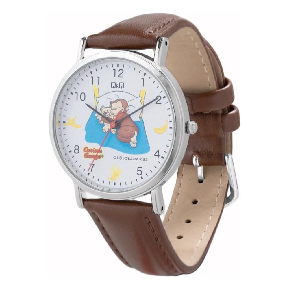 Reloj Q&Q JDM Q93B-501PK Curious George Café 35 mm
