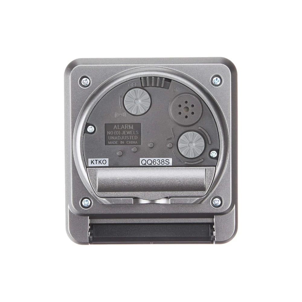 Reloj Seiko Clocks Análogo QQ638S de Mesa Gris