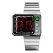 Reloj Benly Watch Radar Silver Red Digital