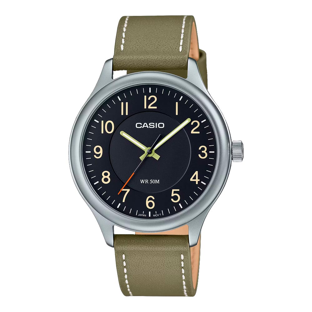 Reloj Casio Análogo MTP-B160L-1B2V Acero y Cristal Mineral 39mm
