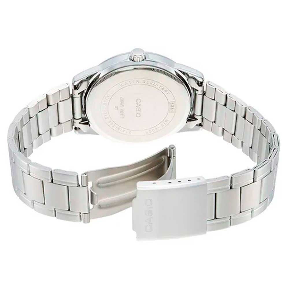 Reloj Casio Análogo MTP-V001D-7B Negro Correa de Acero