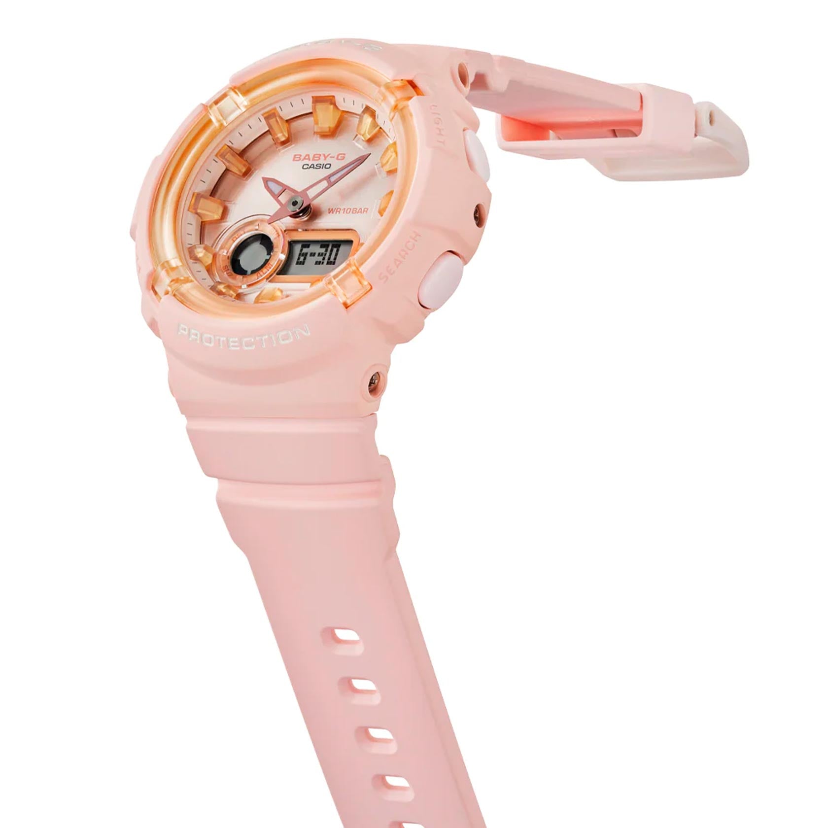 Orologio Casio Baby-G Analogico Donna 4549526189388 – Antiurto, 10 Bar, Cronometro E Allarmi