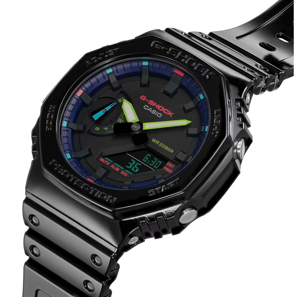 Reloj Casio G-Shock Casioak GA-2100RGB-1A Carbon Core - Dando la Hora -  Dando La Hora