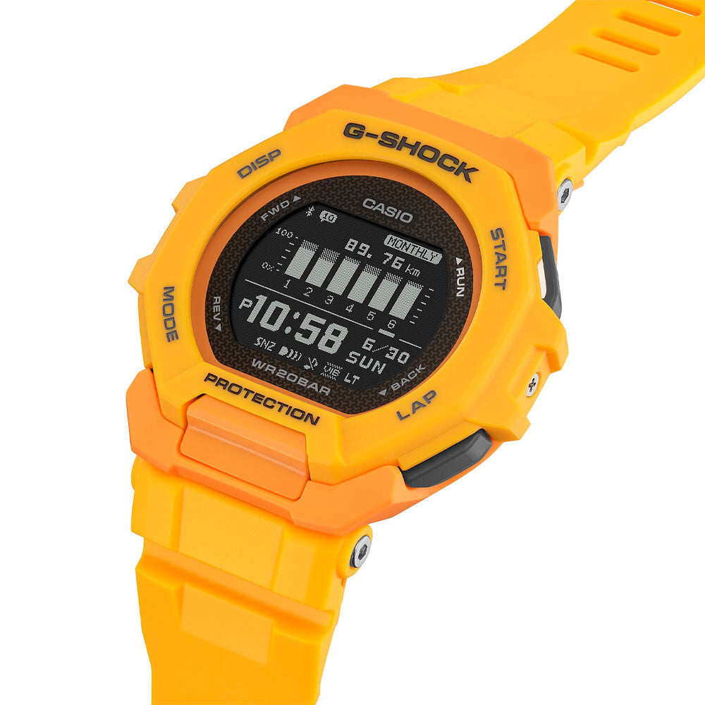 Reloj Casio G-Shock G-SQUAD GBD-300-9JF Bluetooth Amarillo JDM