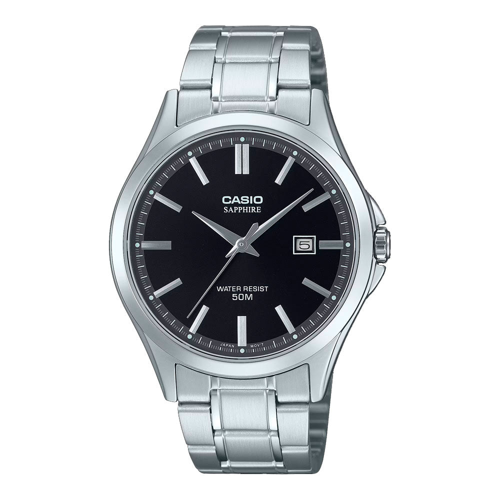 Reloj Casio Sapphire Análogo MTS-115D-1AV Correa de Acero