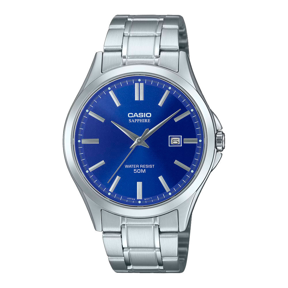 Reloj Casio Sapphire Análogo MTS-115D-2A1V Correa de Acero