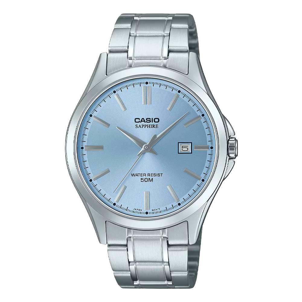 Reloj Casio Sapphire Análogo MTS-115D-2A2 Correa de Acero