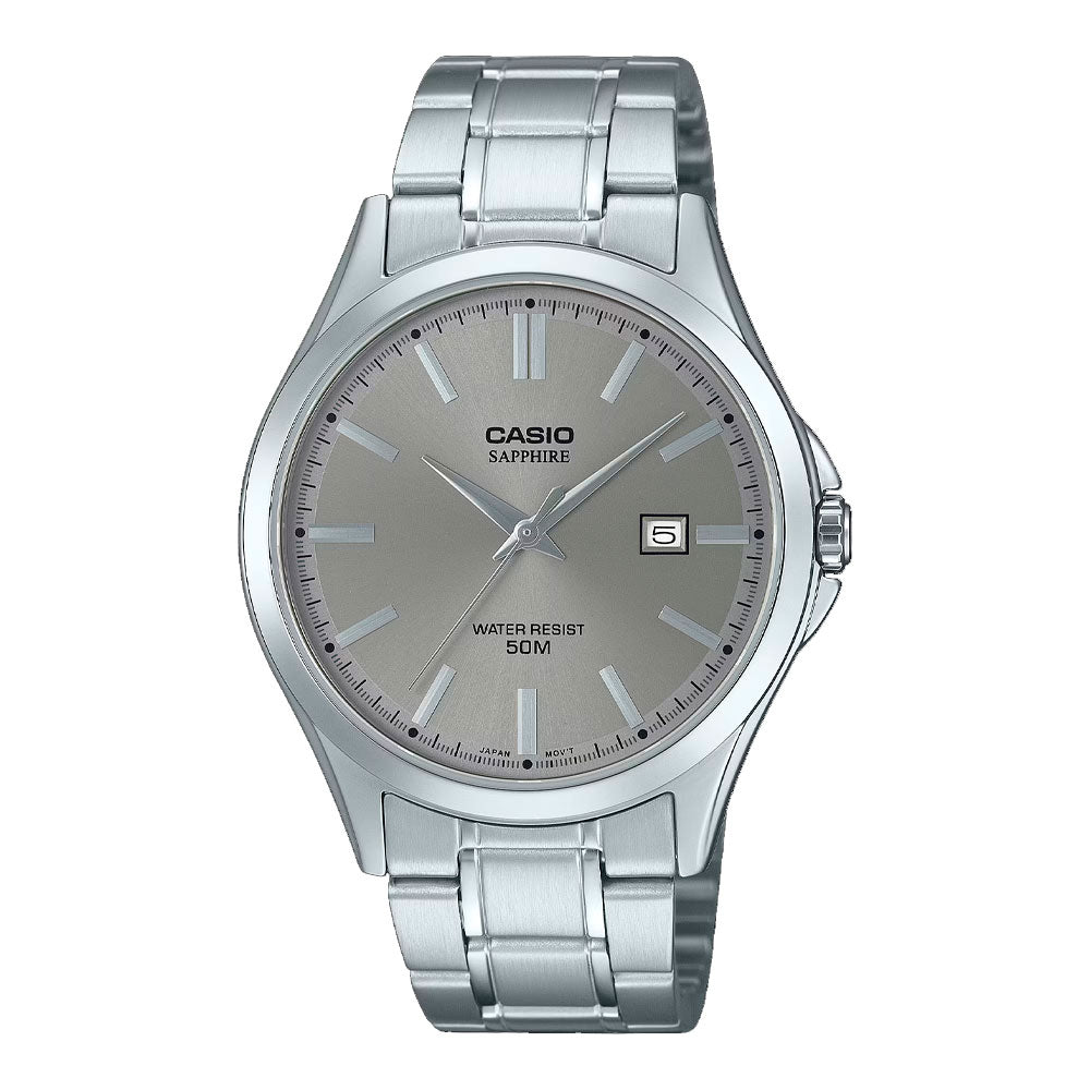Reloj Casio Sapphire Análogo MTS-110D-4AVDF Acero - Dando la Hora ...