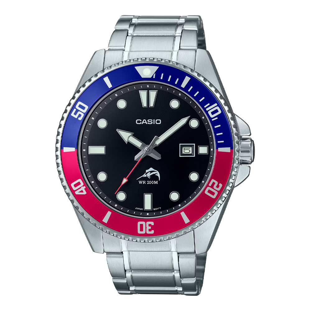Reloj Casio Submariner Marlin Duro MDV-106DD-1A2 Buceo Pepsi