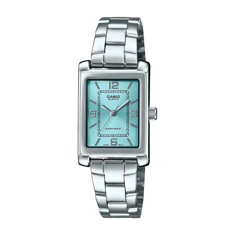 Reloj Casio Tank Análogo LTP-1234DD-2A Turquesa