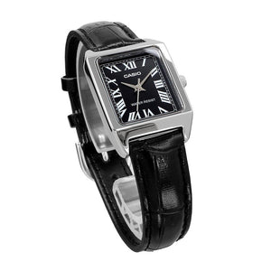 Reloj Casio Tank Análogo LTP-V007L-1BUDF Cuero Dial - Dando la Hora