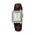 Reloj Casio Tank Análogo LTP-V007L-7E2 Cuero Dial Blanco