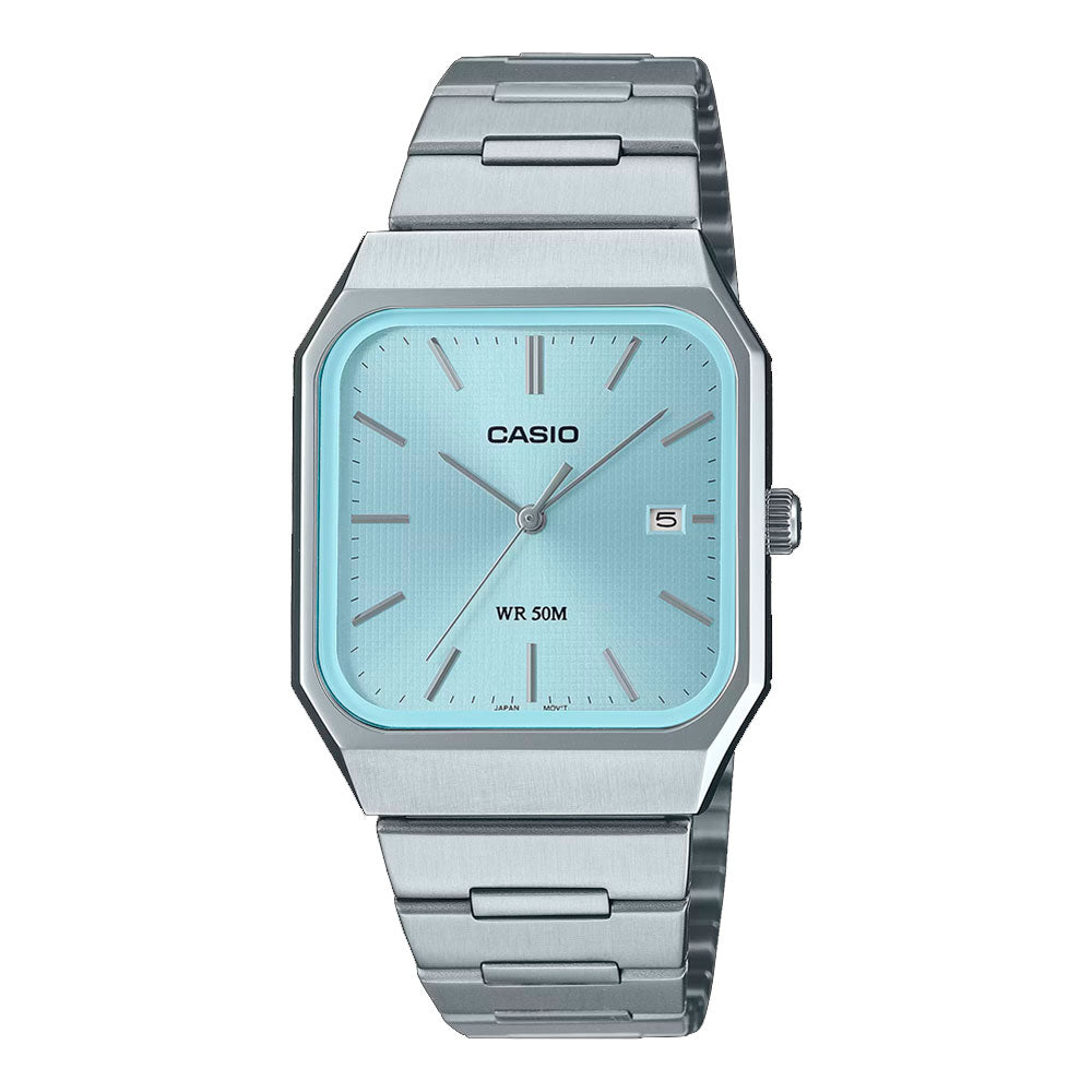 Reloj Casio Tank Análogo MTP-B185D-2A2 Full Acero