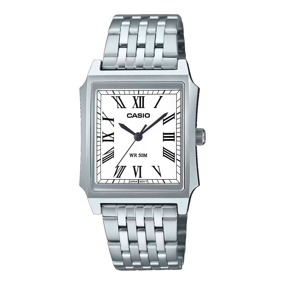 Reloj Casio Tank Análogo MTP-B190D-7BV Full Acero