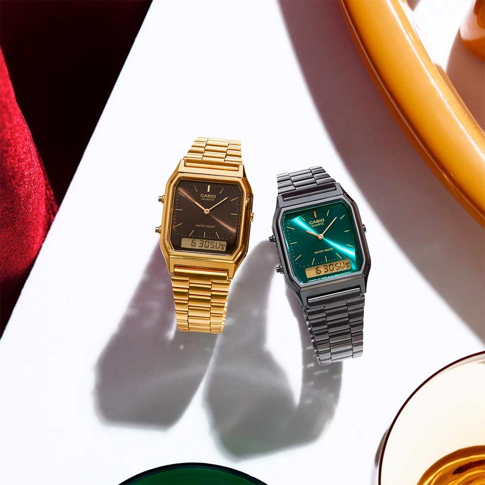Reloj Casio Vintage  AQ-230EGG-3A Análogo Digital Verde