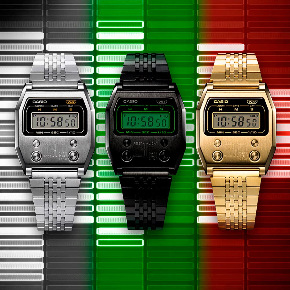 Reloj Casio Vintage A1100G-5DF Caja Metálica Reedición 1978