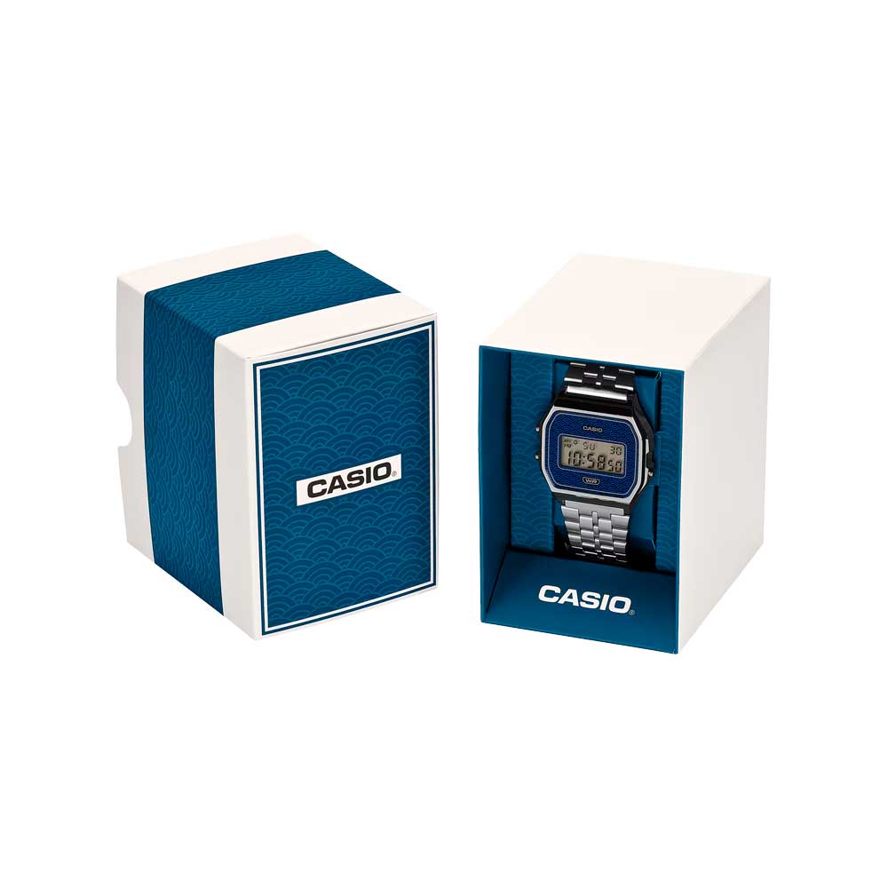 Reloj Casio Vintage A159WEVJ-2 Azul MADE IN JAPAN